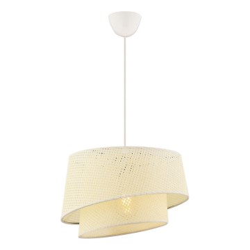 Люстра на кабел BARETTE 1xE27/60W/230V кремаво