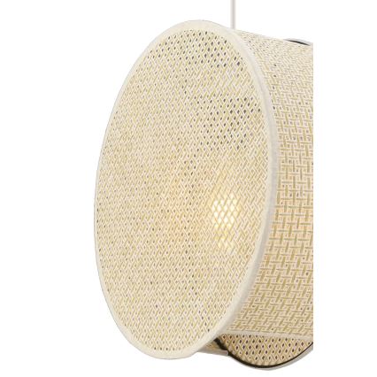 Люстра на кабел BIG DRUM 1xE27/60W/230V кремова
