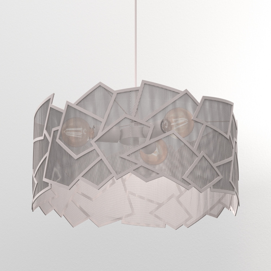 Люстра на кабел CAMO 3xE27/15W/230V бежова