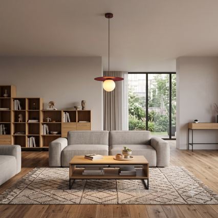 Люстра на кабел FLAT 1xE27/15W/230V бордо