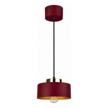 Люстра на кабел IGNIA 1xE27/60W/230V бордо/златиста