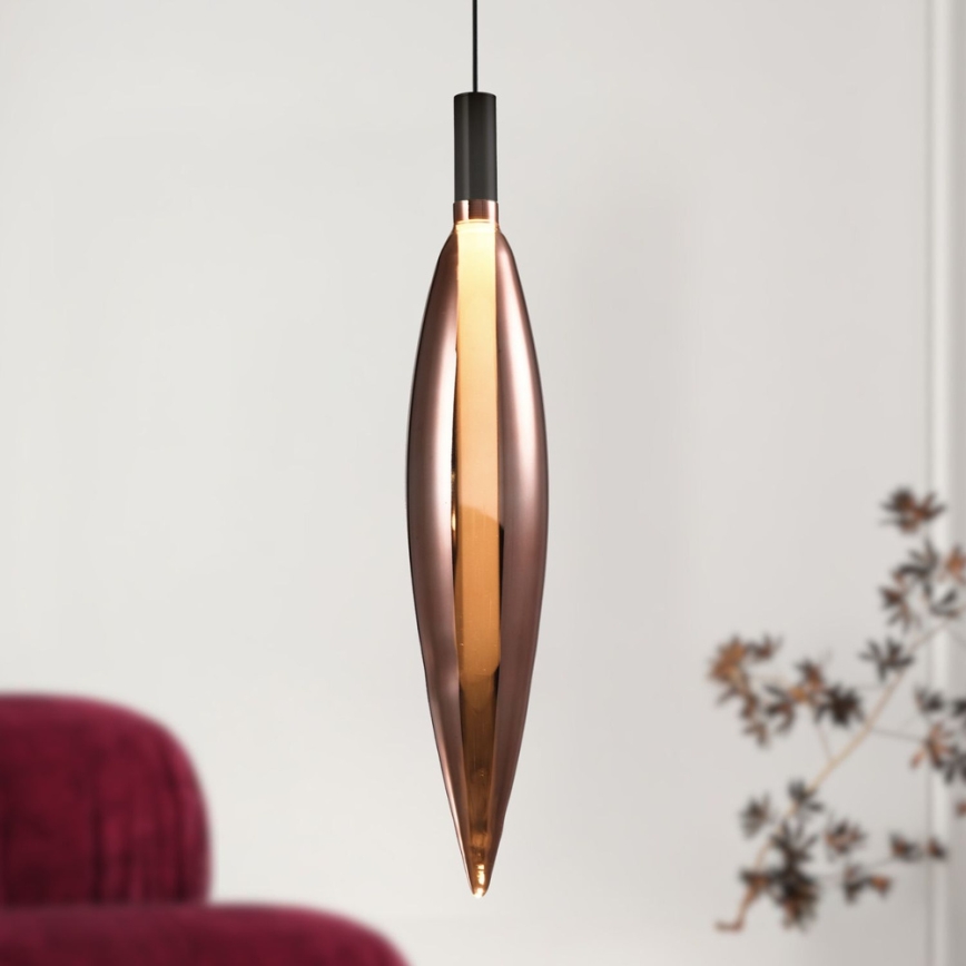 Люстра на кабел NORDIC 1xG9/5W/230V черен/меден