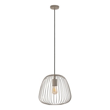 Люстра на кабел OVELLA 1xE27/15W/230V, Ø 36 cm, бежова