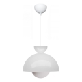 Люстра на кабел SALVA 1xE27/15W/230V бяла