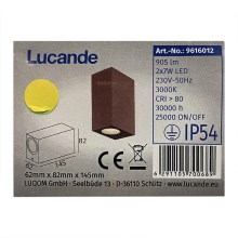 Lucande - LED Екстериорен аплик TAVI 2xLED/7W/230V IP54