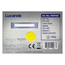 Lucande - LED Екстериорна лампа за вграждане RONI LED/9W/230V IP65