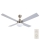 Lucci Air 210334 - Вентилатор за таван AIRFUSION QUEST 1xE27/60W/230V дърво/матов хром + дистанционно управление