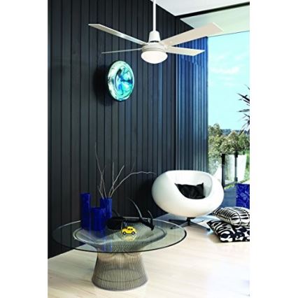 Lucci Air 210339 - Вентилатор за таван AIRFUSION QUEST 1xE27/60W/230V бял/дърво + дистанционно управление