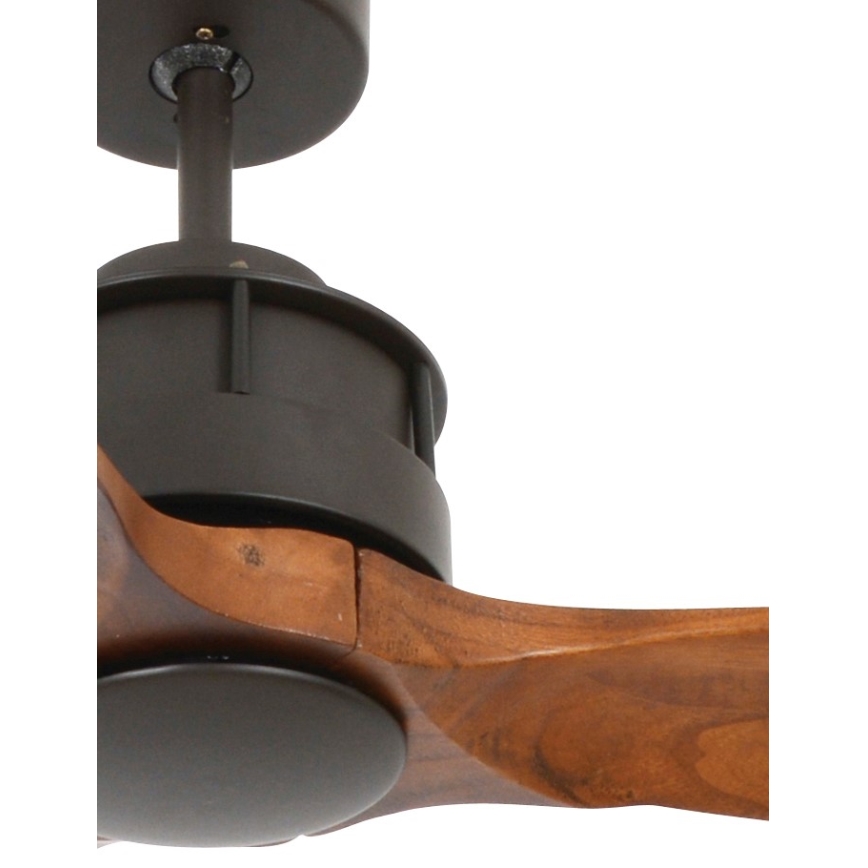 Lucci air 210507 - Таванен вентилатор AIRFUSION AKMANI павловния/черен + дистанционно управление