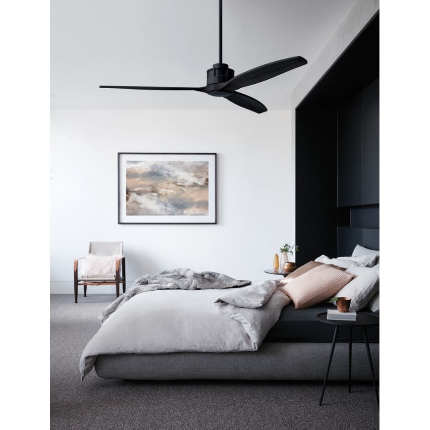 Lucci air 210508 - Вентилатор за таван AIRFUSION AKMANI пауловния/черен + дистанционно управление