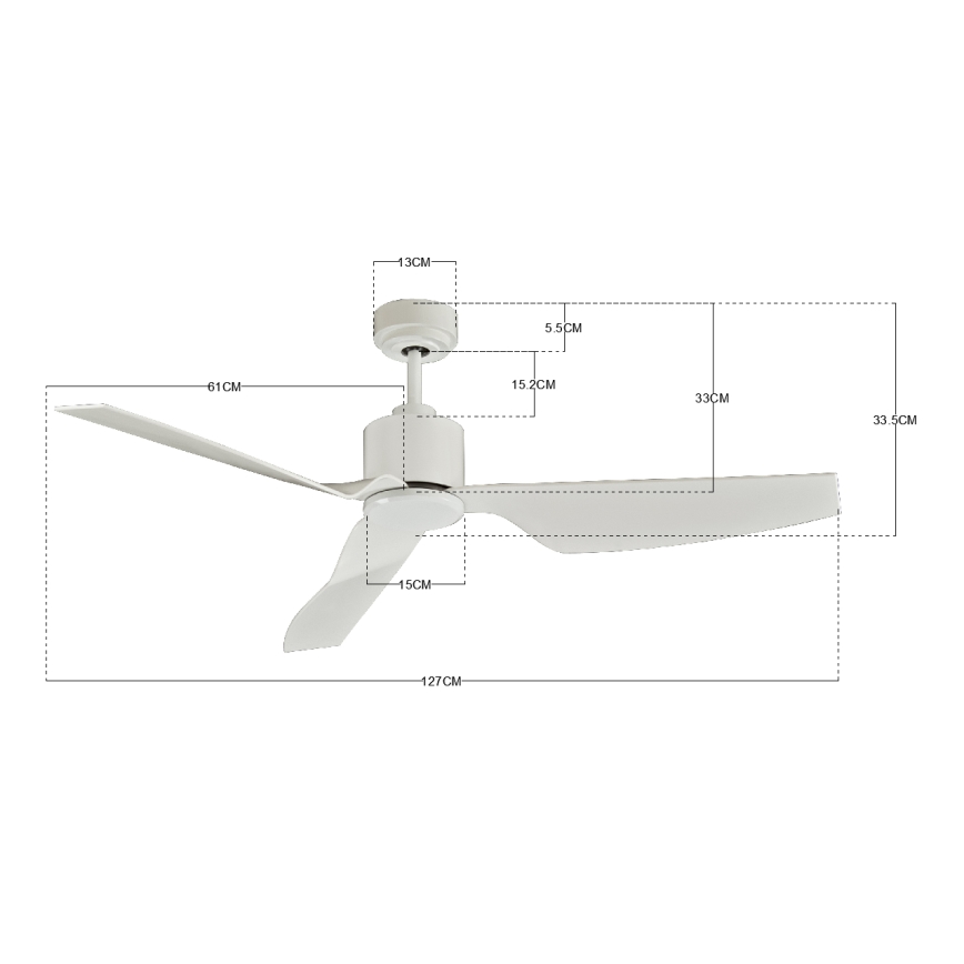Lucci Air 210528 - Вентилатор за таван AIRFUSION CLIMATE II бял + дистанционно управление