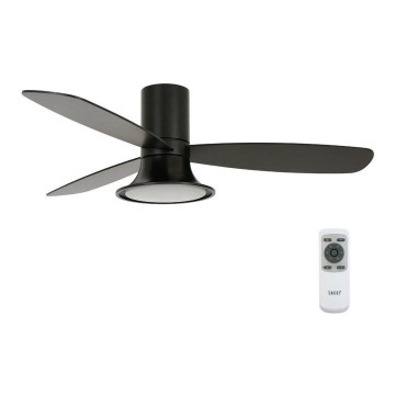 Lucci Air 210662 - LED Димируем таванен вентилатор FLUSSO 1xGX53/18W/230V дърво/черен + дистанционно управление