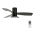 Lucci Air 210662 - LED Димируем таванен вентилатор FLUSSO 1xGX53/18W/230V дърво/черен + дистанционно управление