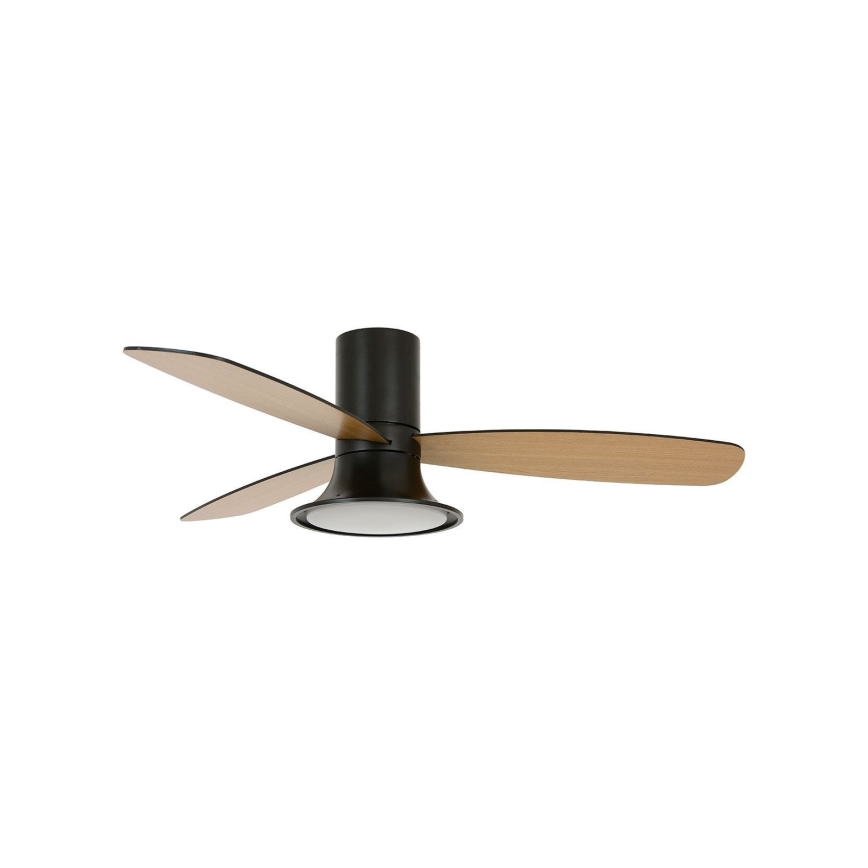 Lucci Air 210662 - LED Димируем таванен вентилатор FLUSSO 1xGX53/18W/230V дърво/черен + дистанционно управление