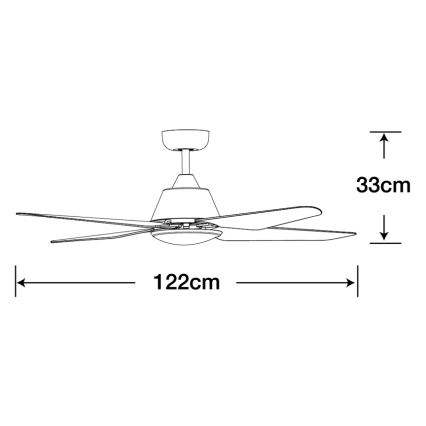 Lucci Air 212994 - LED Вентилатор за таван ARIA LED/18W/230V бял + дистанционно управление