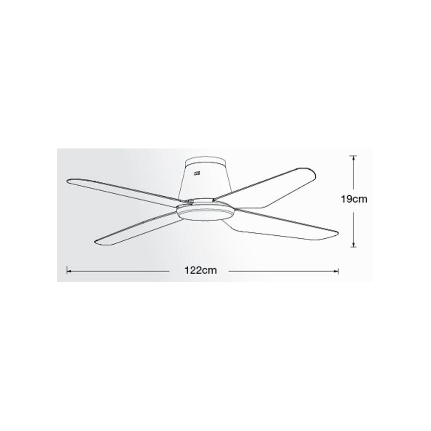Lucci Air 213000 - Вентилатор за таван AIRFUSION ARIA черен + дистанционно управление