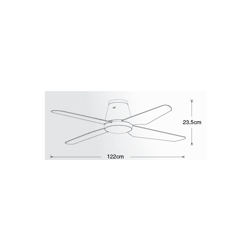 Lucci air 213001 - LED Вентилатор за таван AIRFUSION ARIA LED/18W/230V бял + дистанционно управление