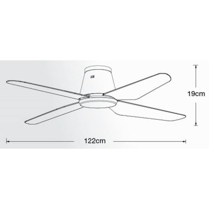 Lucci Air 213002 - LED Вентилатор за таван AIRFUSION ARIA LED/18W/230V черен + дистанционно управление