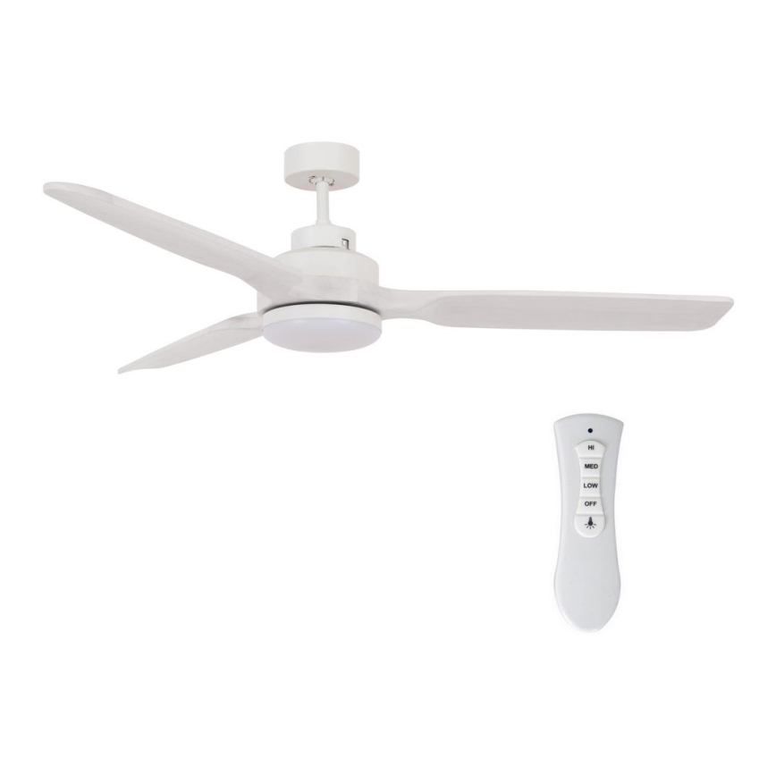 Lucci air 213055 - LED Вентилатор за таван SHOALHAVEN GX53/17W/230V пауловния/бял + дистанционно управление