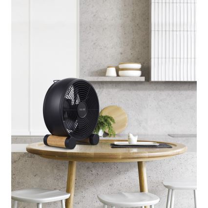 Lucci air 213120 - Настолен вентилатор BREEZE, черен, Ø 28 см