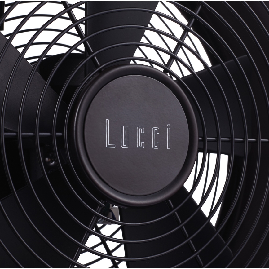 Lucci air 213121 - Вентилатор за маса BREEZE кафяв