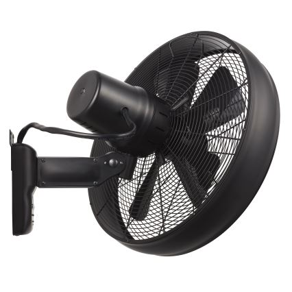 Lucci air 213124 - Стенен вентилатор BREEZE 55W/230V черен + дистанционно