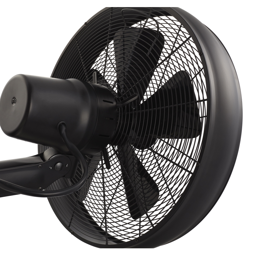 Lucci air 213124 - Стенен вентилатор BREEZE 55W/230V черен + дистанционно