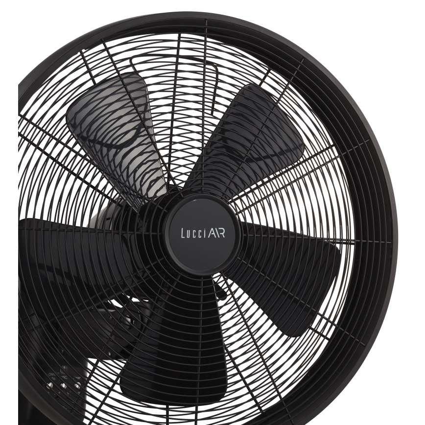 Lucci air 213124 - Стенен вентилатор BREEZE 55W/230V черен + дистанционно