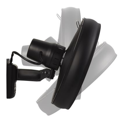 Lucci air 213124 - Стенен вентилатор BREEZE 55W/230V черен + дистанционно