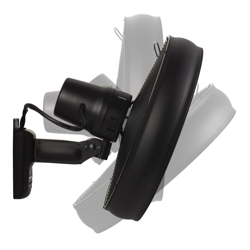 Lucci air 213124 - Стенен вентилатор BREEZE 55W/230V черен + дистанционно