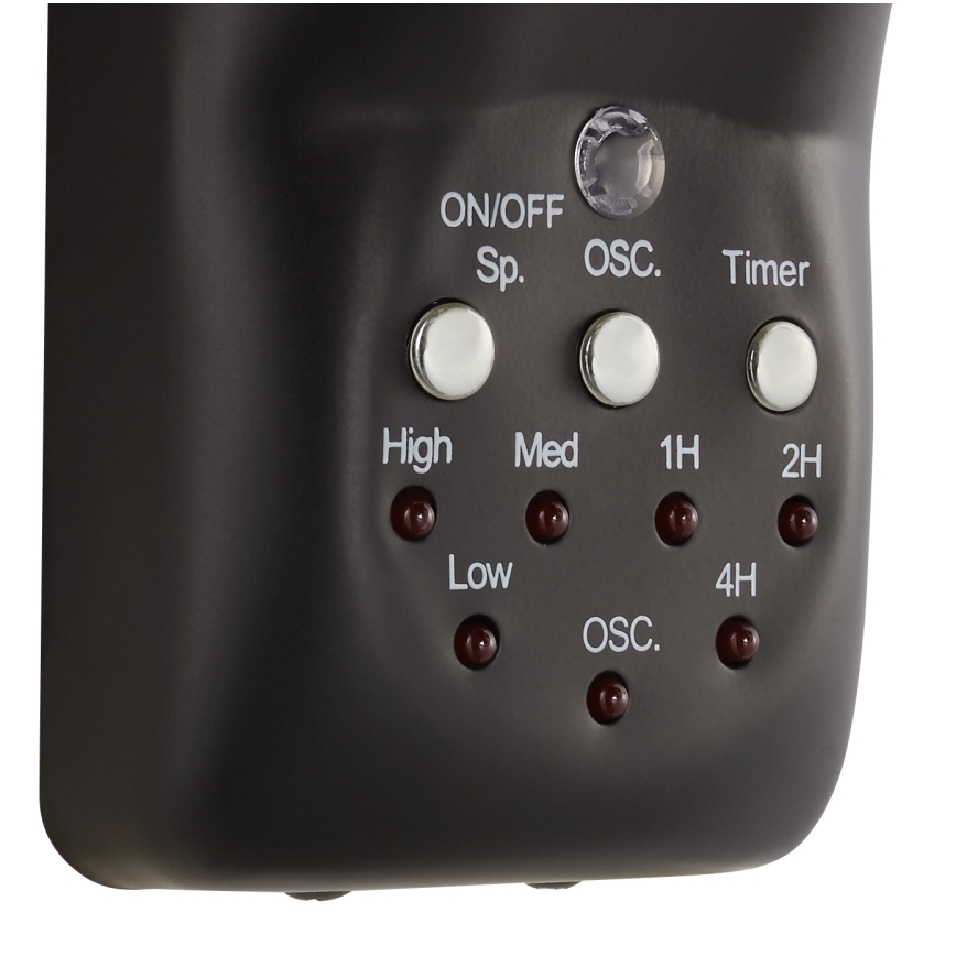 Lucci air 213124 - Стенен вентилатор BREEZE 55W/230V черен + дистанционно