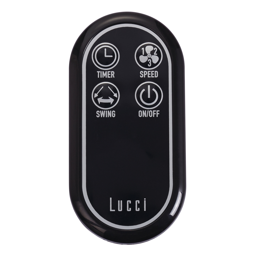 Lucci air 213124 - Стенен вентилатор BREEZE 55W/230V черен + дистанционно