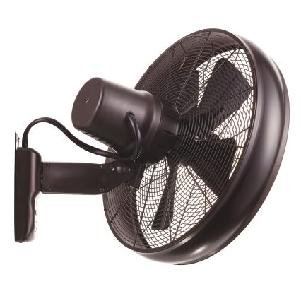 Lucci air 213125 - Стенен вентилатор BREEZE 55W/230V черен/кафяв + дистанционно управление