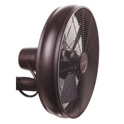 Lucci air 213125 - Стенен вентилатор BREEZE 55W/230V черен/кафяв + дистанционно управление