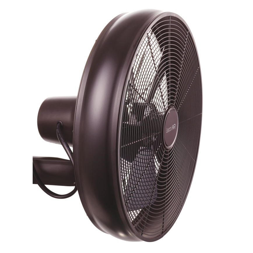 Lucci air 213125 - Стенен вентилатор BREEZE 55W/230V черен/кафяв + дистанционно управление
