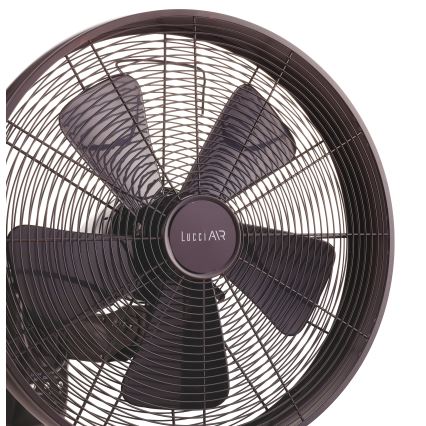 Lucci air 213125 - Стенен вентилатор BREEZE 55W/230V черен/кафяв + дистанционно управление