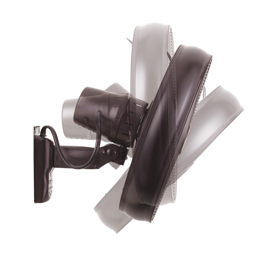 Lucci air 213125 - Стенен вентилатор BREEZE 55W/230V черен/кафяв + дистанционно управление