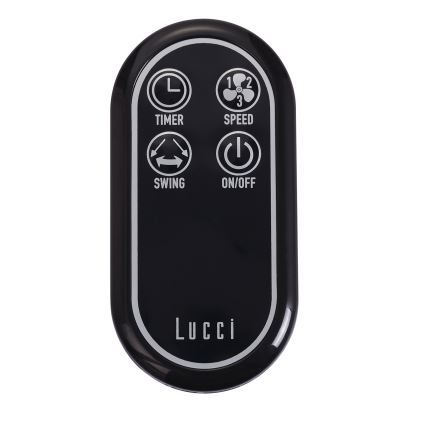 Lucci air 213125 - Стенен вентилатор BREEZE 55W/230V черен/кафяв + дистанционно управление