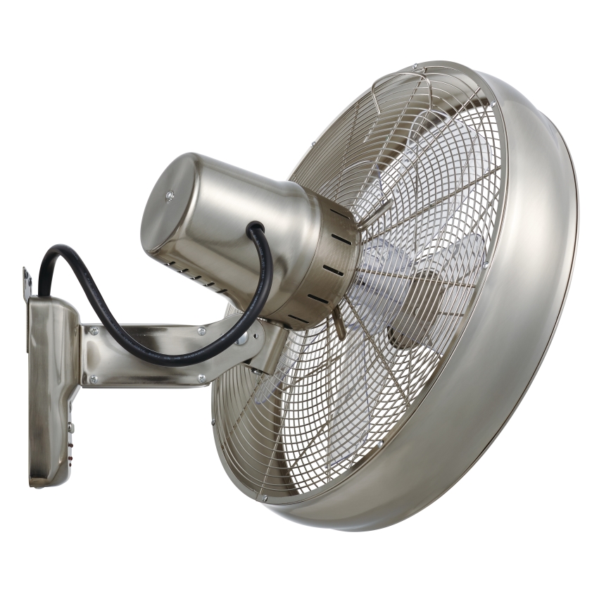 Lucci air 213126 - Стенен вентилатор BREEZE 55W/230V матов хром + дистанционно управление