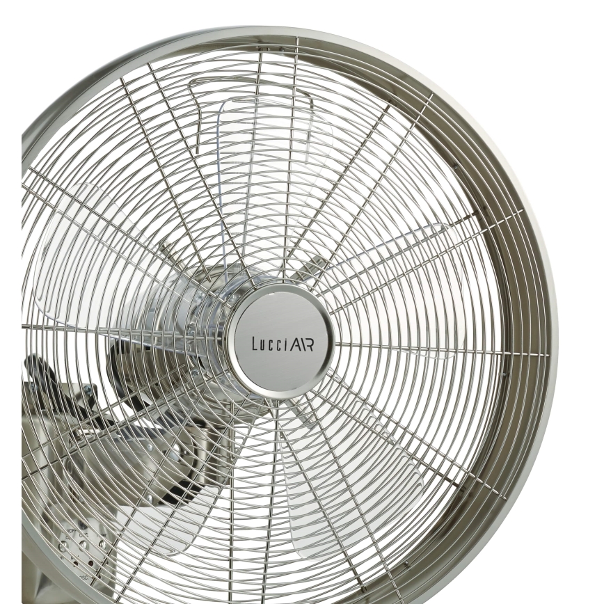 Lucci air 213126 - Стенен вентилатор BREEZE 55W/230V матов хром + дистанционно управление