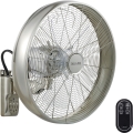 Lucci air 213126 - Стенен вентилатор BREEZE 55W/230V матов хром + дистанционно управление
