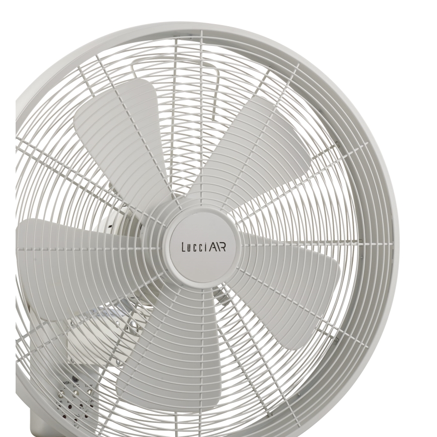Lucci Air 213128EU - Стенен вентилатор BREEZE 55W/230V бял + дистанционно управление