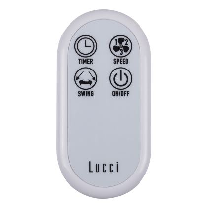 Lucci Air 213128EU - Стенен вентилатор BREEZE 55W/230V бял + дистанционно управление