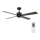 Lucci air 213170 - LED Вентилатор за таван NEWPORT черен + дистанционно управление