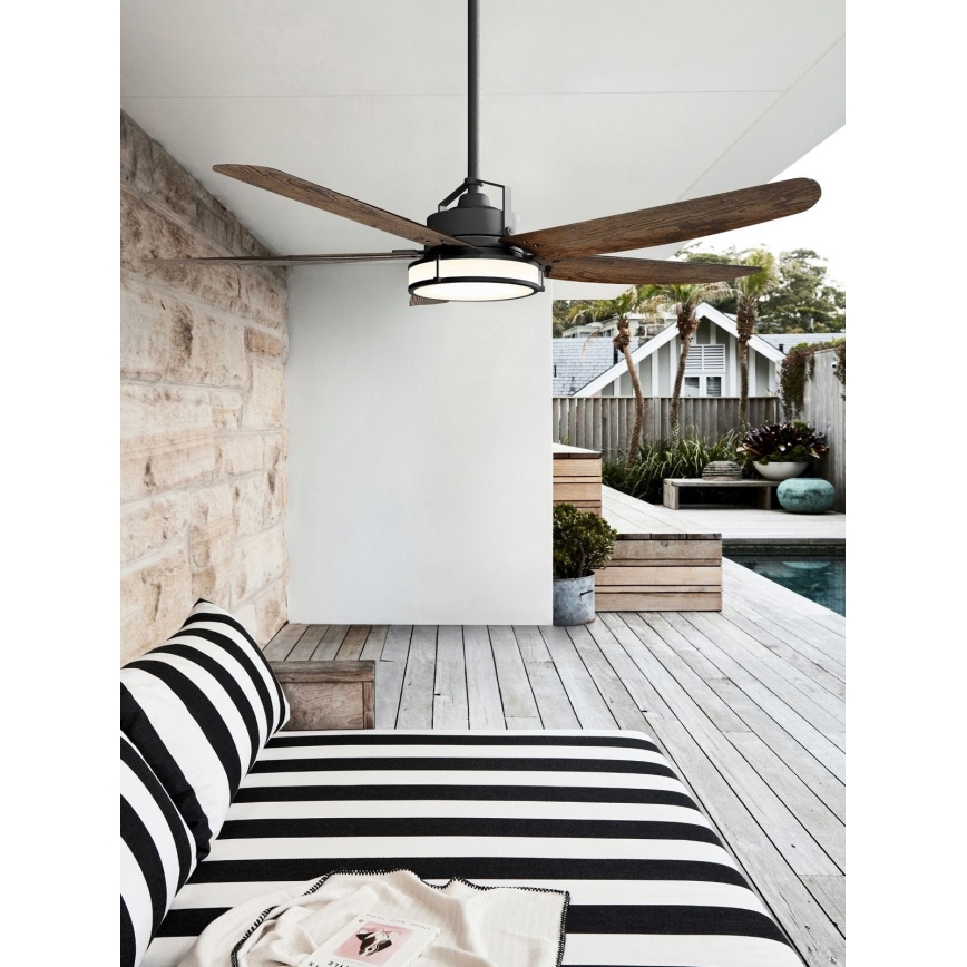 Lucci air 213175 - LED Димируем таванен вентилатор LOUISVILLE 1xGX53/18W/230V кафяв + дистанционно управление