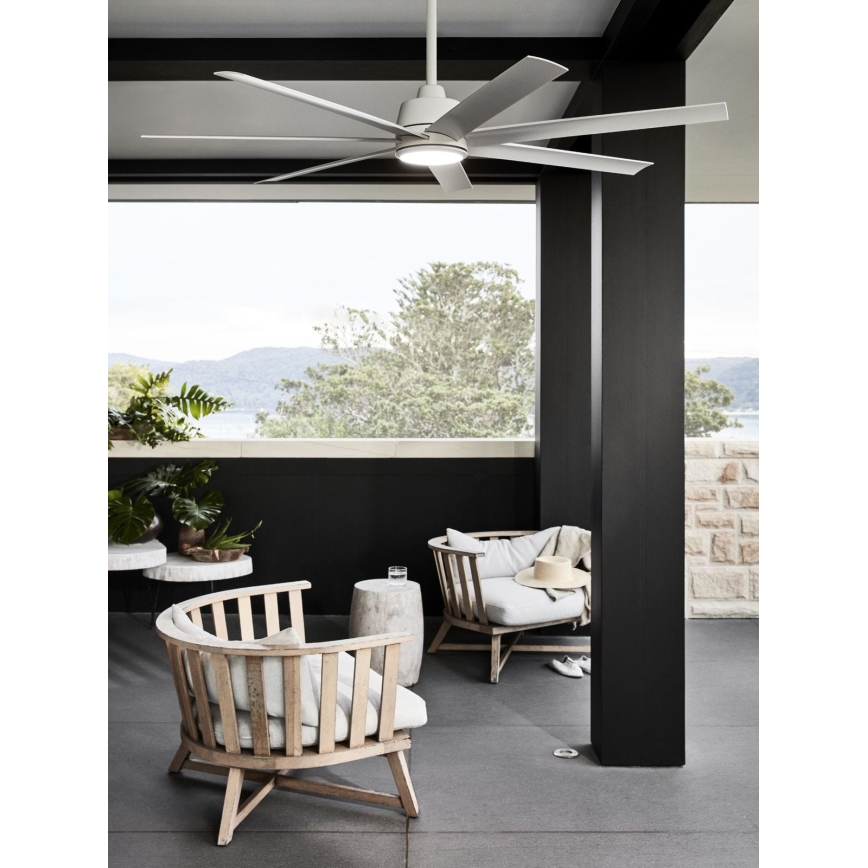Lucci air 213182 - LED Вентилатор за таван ATLANTA 1xGX53/12W/230V бял + дистанционно управление