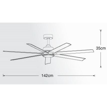 Lucci air 213182 - LED Вентилатор за таван ATLANTA 1xGX53/12W/230V бял + дистанционно управление