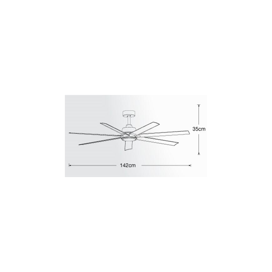 Lucci air 213182 - LED Вентилатор за таван ATLANTA 1xGX53/12W/230V бял + дистанционно управление