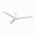 Lucci Air 21321549 - Вентилатор за таван ABYSS Ø 142 см IP66 бял + дистанционно управление