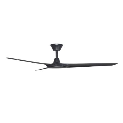 Lucci Air 21321649 - Вентилатор за таван ABYSS Ø 142 см IP66 черен + дистанционно управление